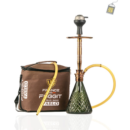 Pablo Hookah with Bag - Bronze Stem / Black Base