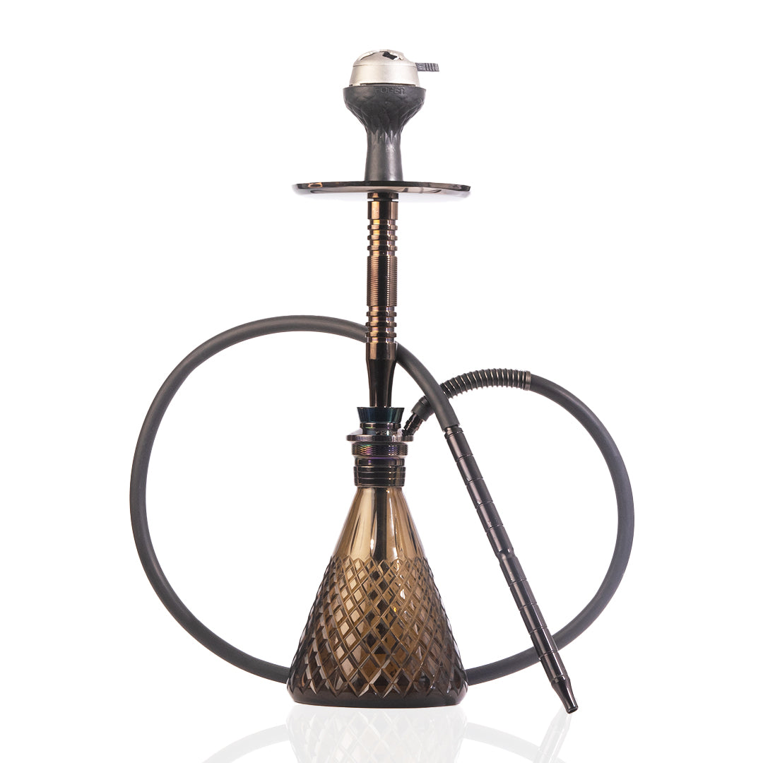 Pablo Hookah with Bag - Grey Base / Black Stem