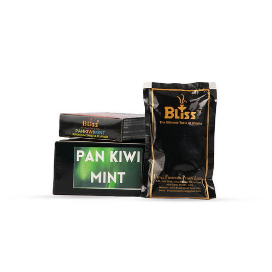 Bliss Pan Kiwi Mint Hookah Flavor - 50g Danda (Pack of 10)