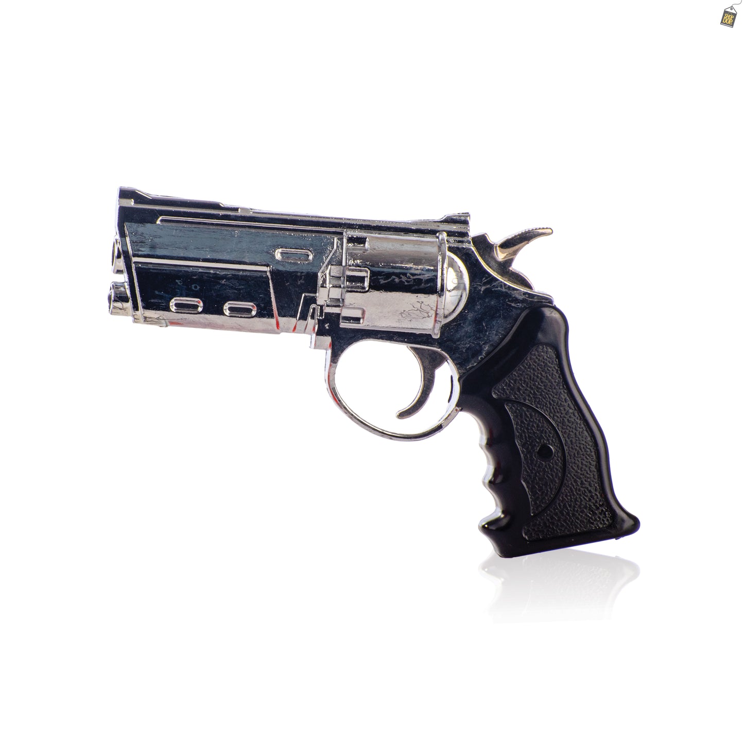 Pistol Flash Light Lighter - Silver