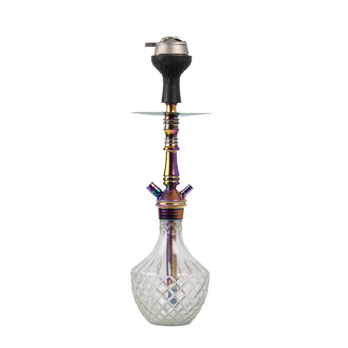 Pitcher Hookah with Bag (Fighter Series) - Transparent Base / Rainbow Stem