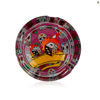 Poker Crystal Ashtray