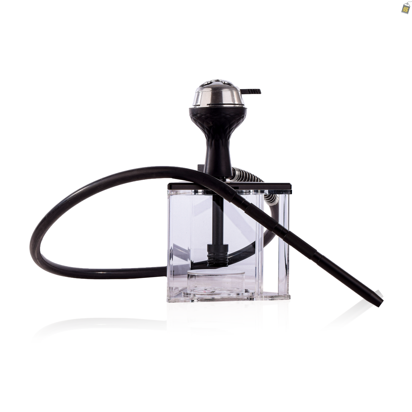 Acrylic Prism Hoob Hookah - Black
