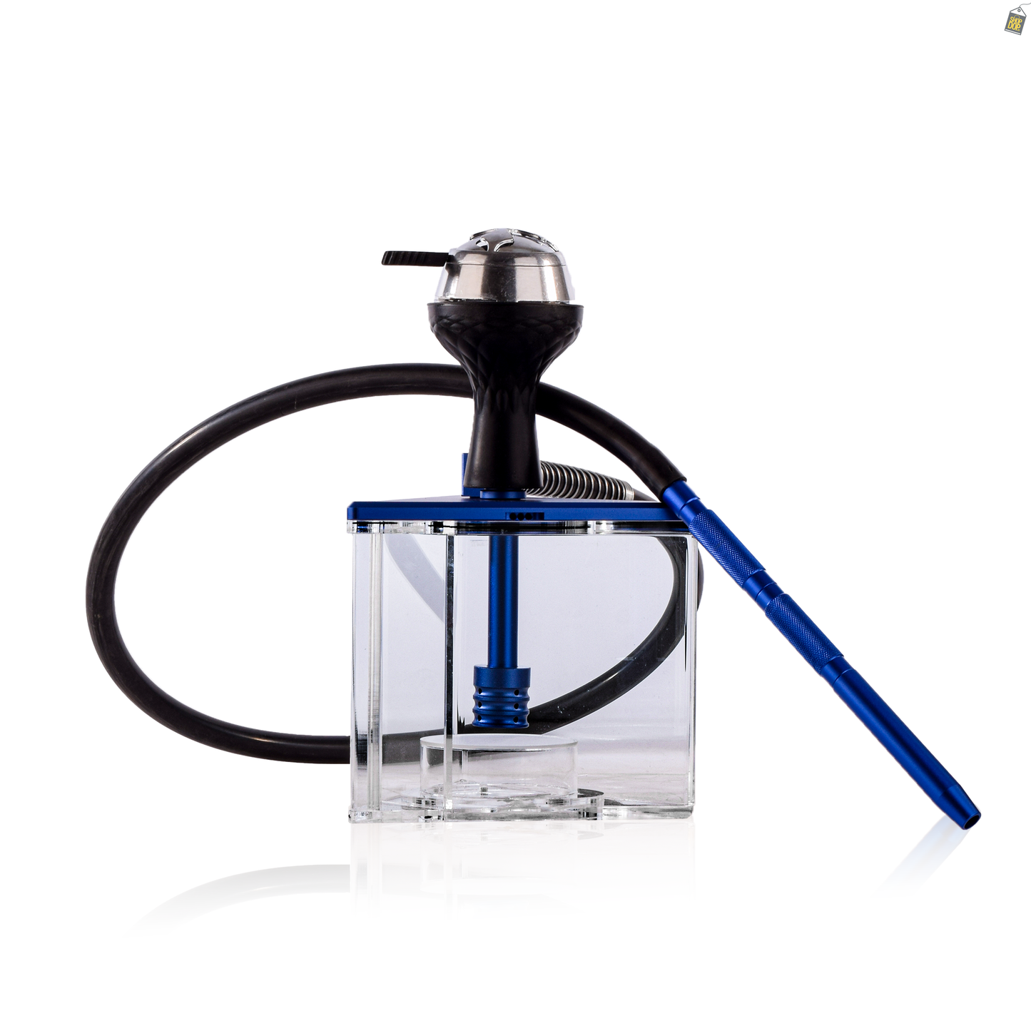 Acrylic Prism Hoob Hookah - Blue