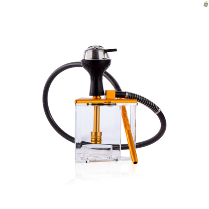 Acrylic Prism Hoob Hookah - Gold
