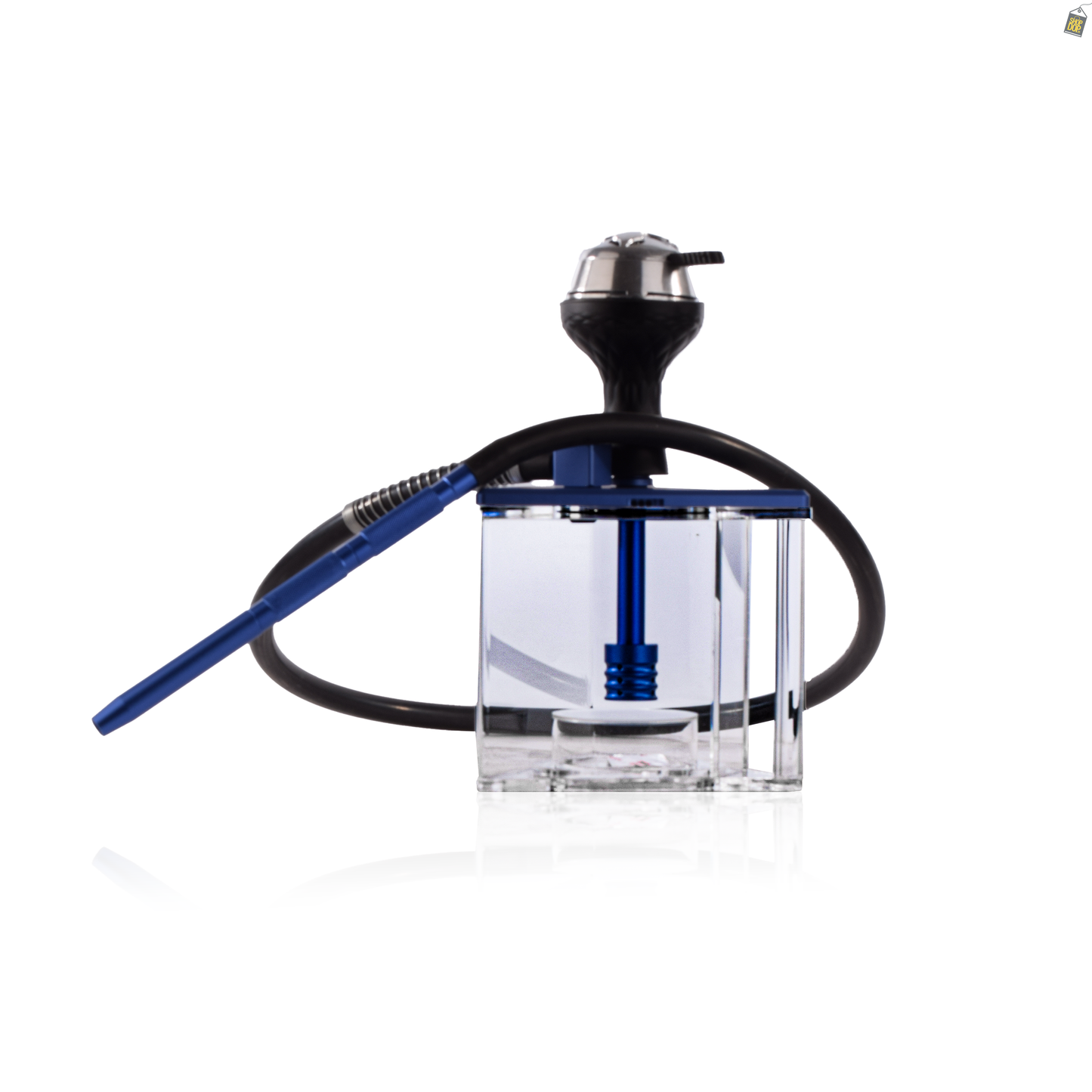 Acrylic Prism Hoob Hookah - Blue
