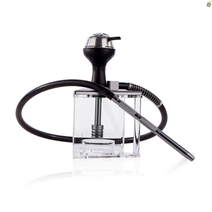 Acrylic Prism Hoob Hookah - Silver