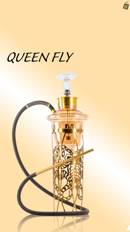 Queen Fly Hookah - Gold