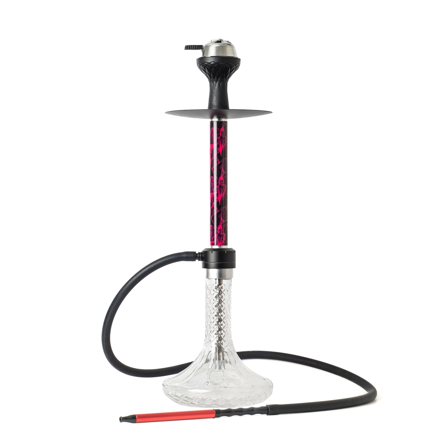 Ray X Designer Cut Base Hookah - Red