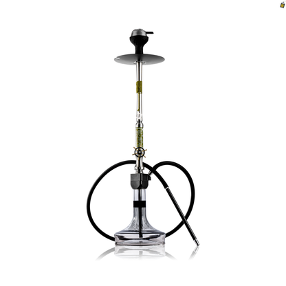 Sailor X Hookah - Green Stem / Transparent Glass Base