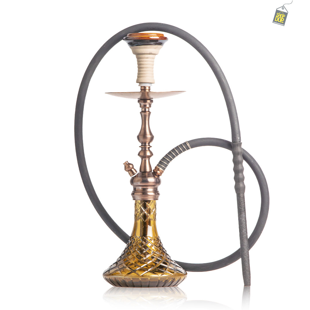 COCOYAYA Simba Hookah - Brown Base / Bronze Stem