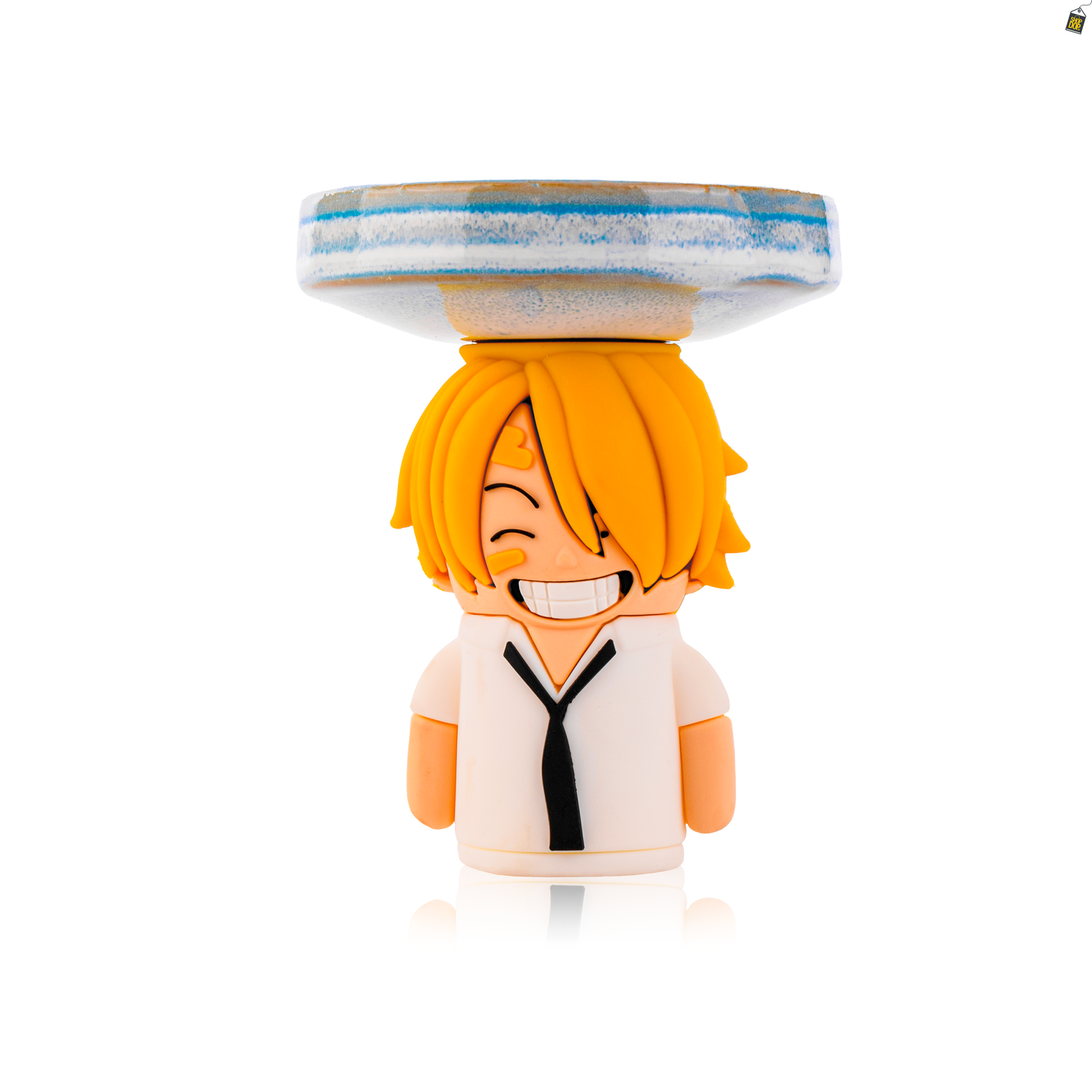 Sanji Ceramic Hookah Bowl - Sky Blue