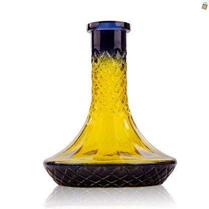 Serpent Hookah Glass Replacement Base - Yellow (Rubber)