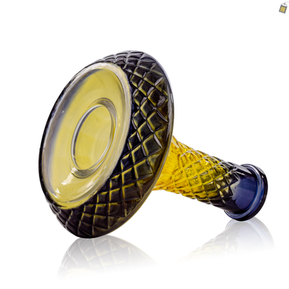 Serpent Hookah Glass Replacement Base - Yellow (Rubber)