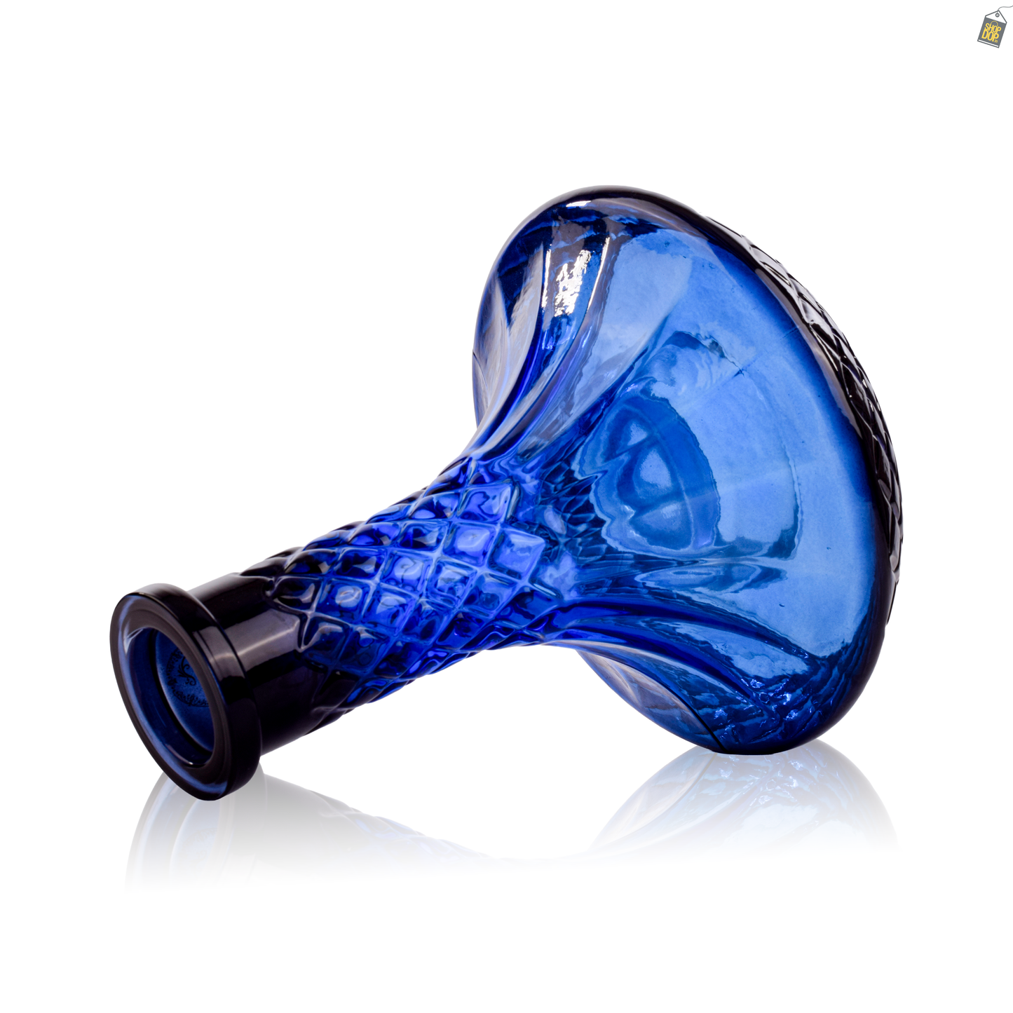 Serpent Hookah Glass Replacement Base - Blue (Rubber)