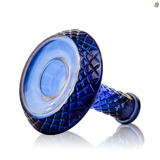 Serpent Hookah Glass Replacement Base - Blue (Rubber)
