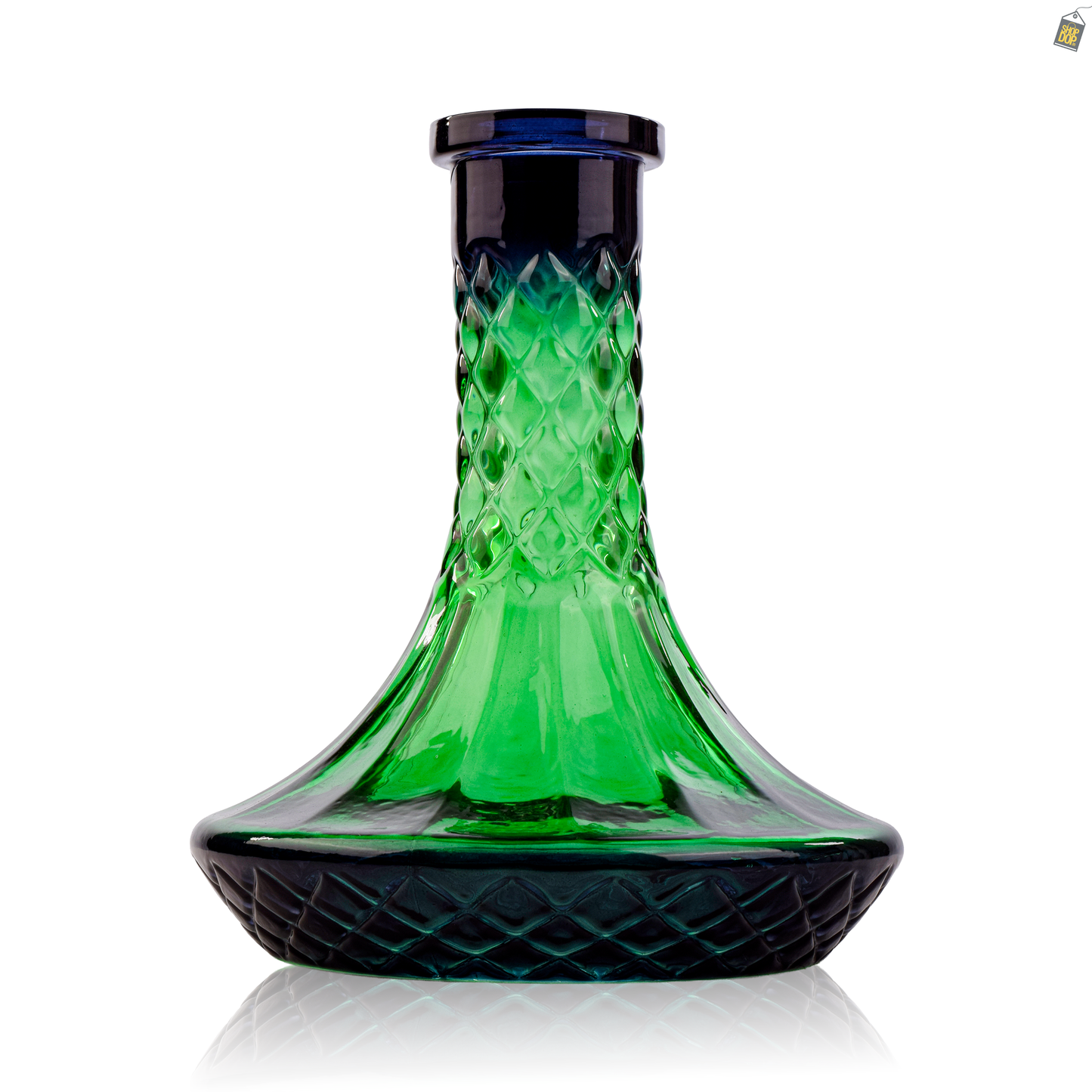Serpent Hookah Glass Replacement Base - Green (Rubber)