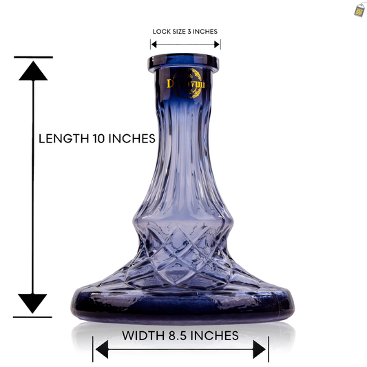 Shentai Hookah Glass Replacement Base - Black (Rubber)