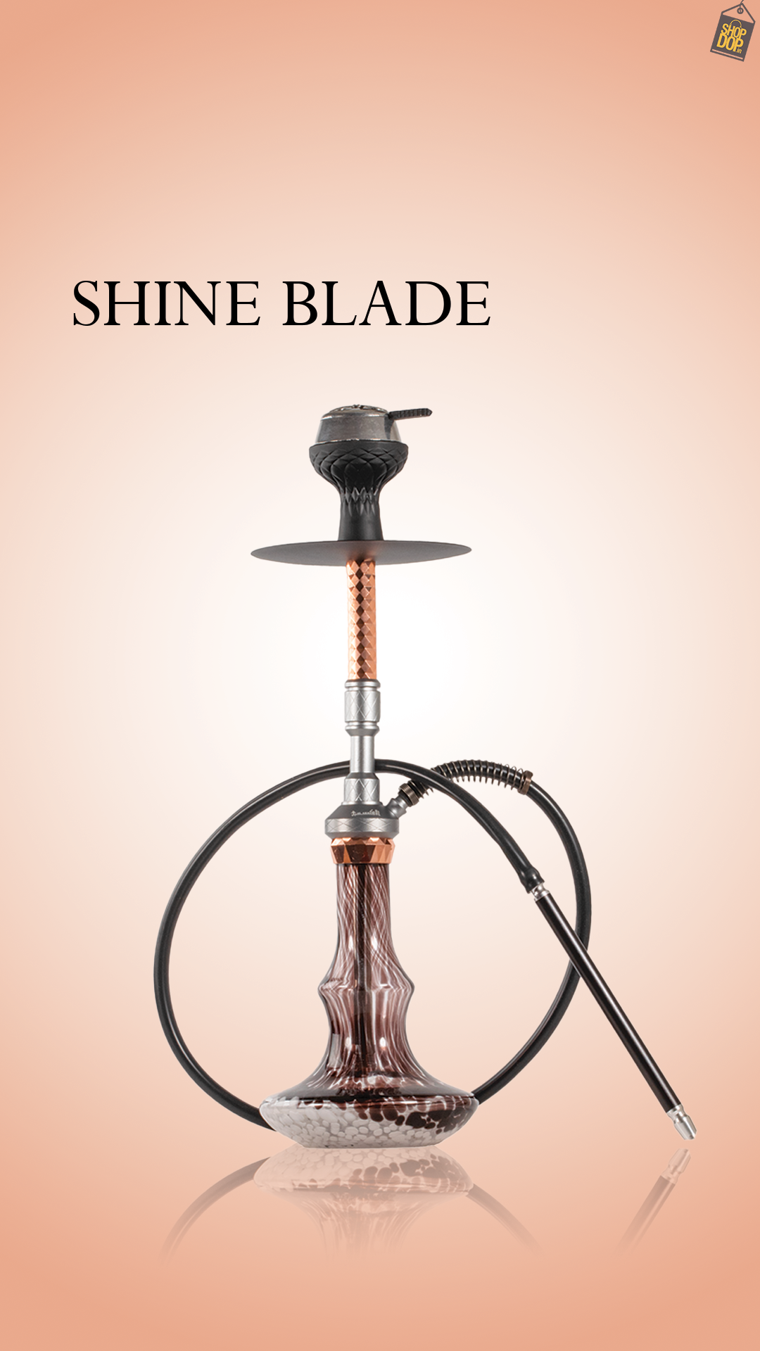 Shine Blade Hookah - Rose Gold