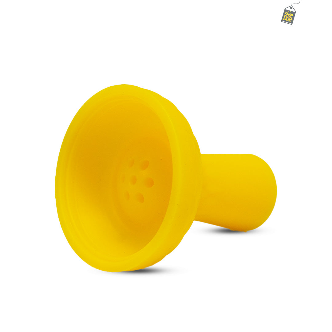 Unbreakable Silicone Chillum for Hookah - Yellow