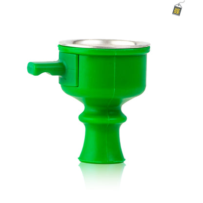 Silicone Pull Drawer Hookah Chillum with Tray - Green