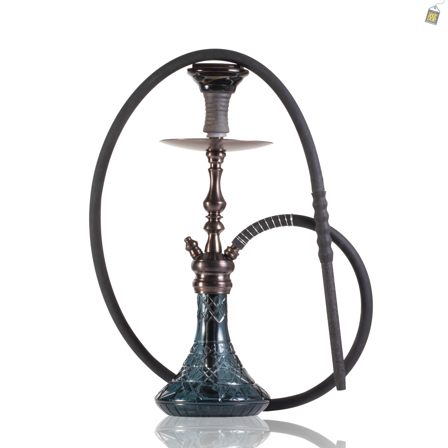 COCOYAYA Simba Hookah - Bronze Stem / Navy Base