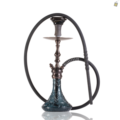 COCOYAYA Simba Hookah - Bronze Stem / Navy Base