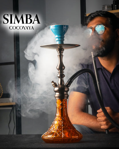 COCOYAYA Simba Hookah - Bronze Stem / Amber Base