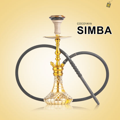 COCOYAYA Simba Hookah - Golden (Gold Base)