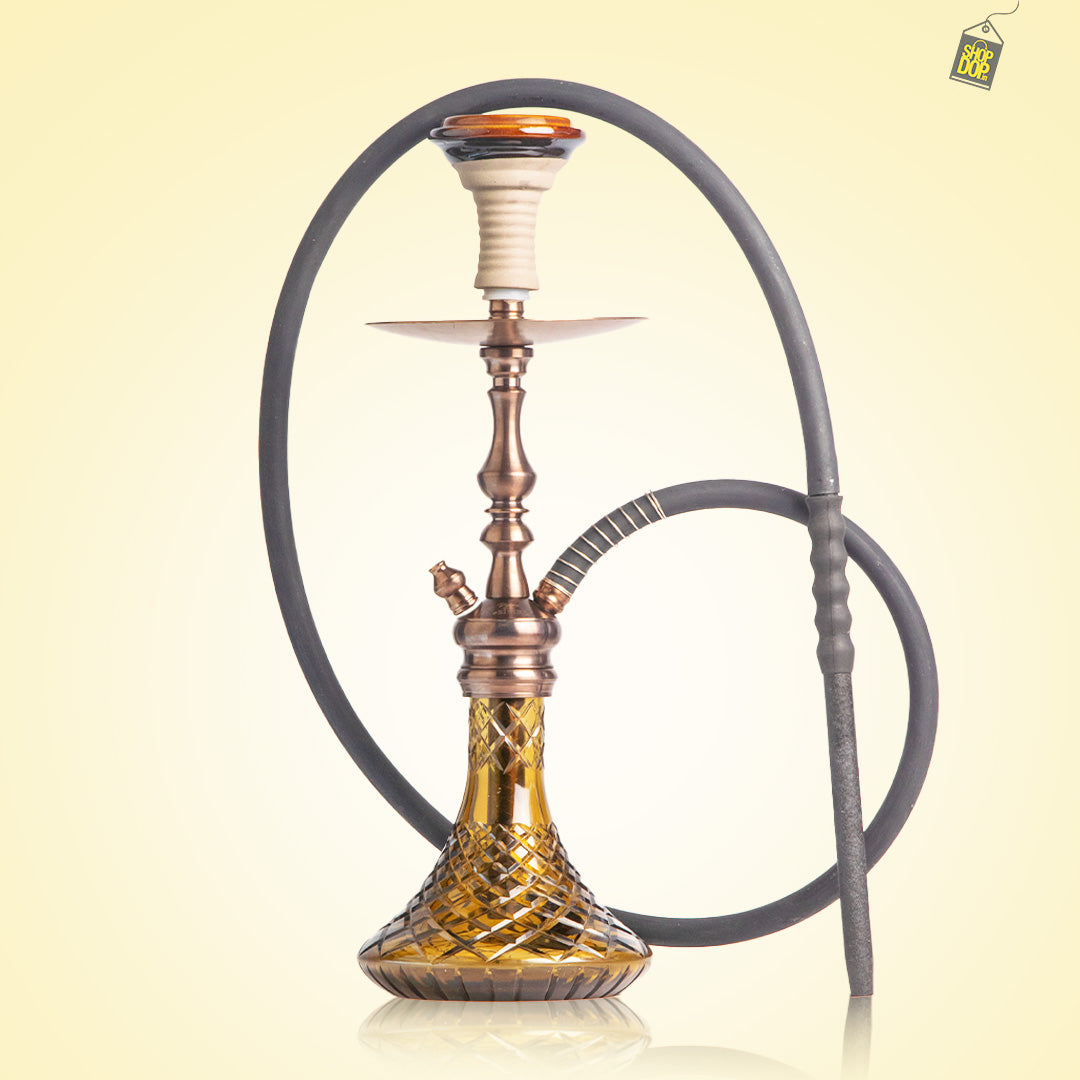 COCOYAYA Simba Hookah - Brown Base / Bronze Stem