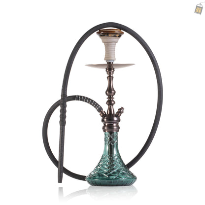COCOYAYA Simba Hookah - Bronze Stem / Aqua Base