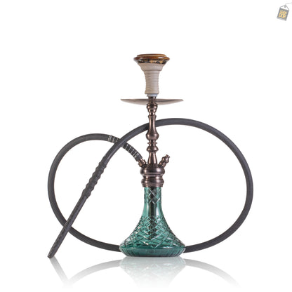 COCOYAYA Simba Hookah - Bronze Stem / Aqua Base
