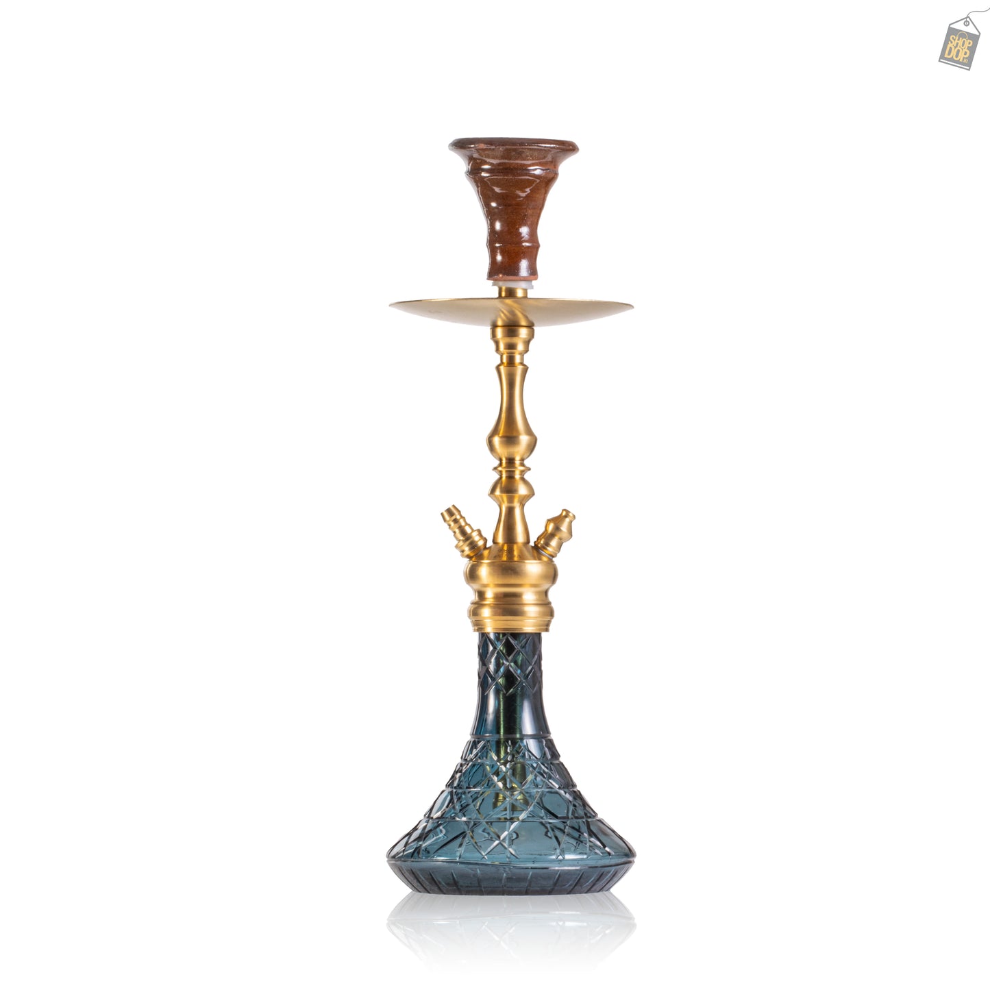 COCOYAYA Simba Hookah - Gold Stem / Navy Base