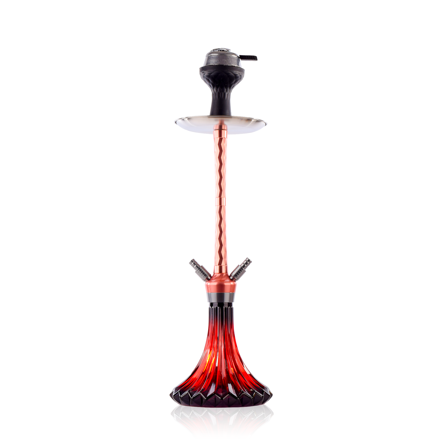 Sinqora Dual Pipe Hookah - Rose Gold