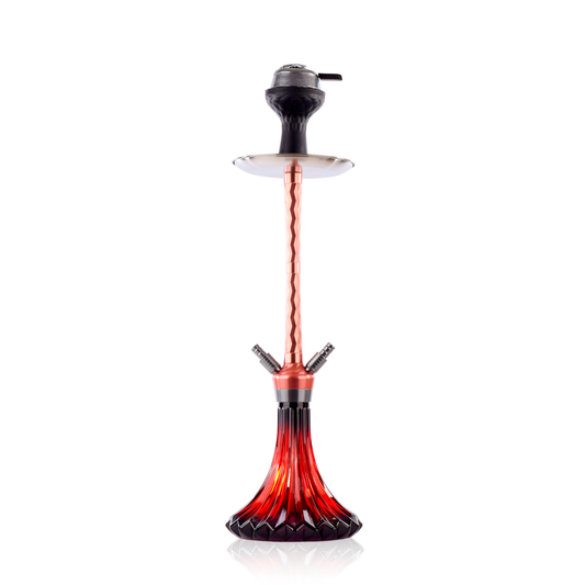 Sinqora Dual Pipe Hookah - Rose Gold