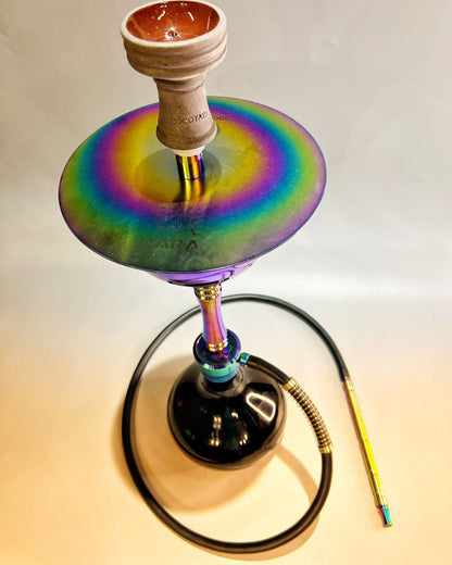 COCOYAYA Yara Hookah - Rainbow Stem (Black Base)