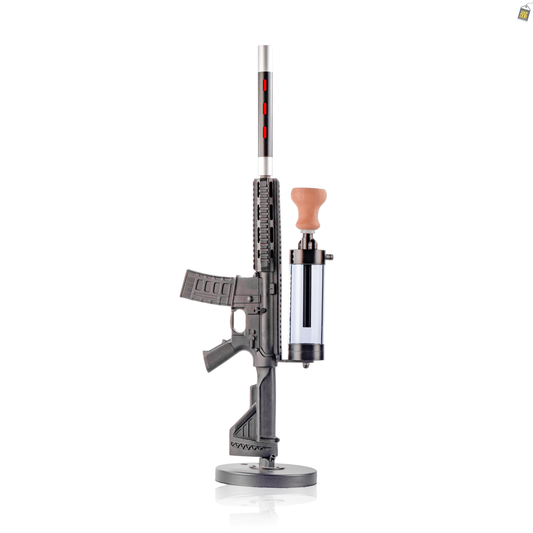 Sniper Hookah with LED Light - Black