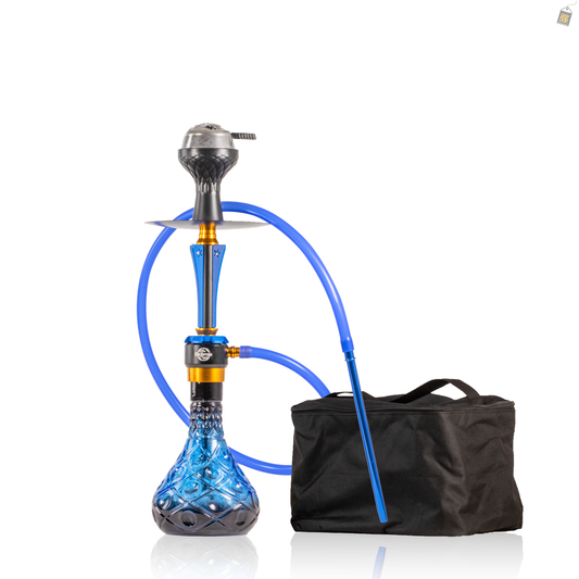 Sociomate Hookah with Bag - Blue