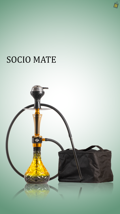 Sociomate Hookah with Bag - Coffee