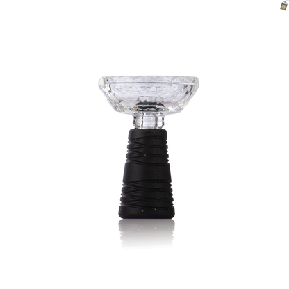 Space Glass Phunnel Hookah Bowl Chillum - Black