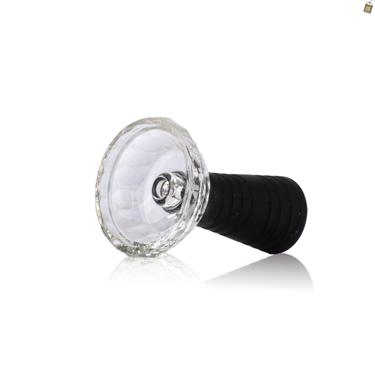 Space Glass Phunnel Hookah Bowl Chillum - Black