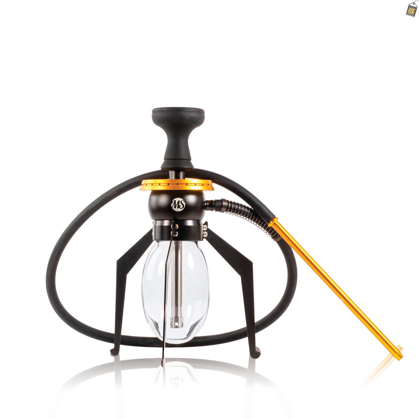 Spidy Hookah with 3 Legs - Golden