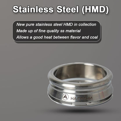 Stainless Steel Hookah Heat Management Device (HMD) - Silver