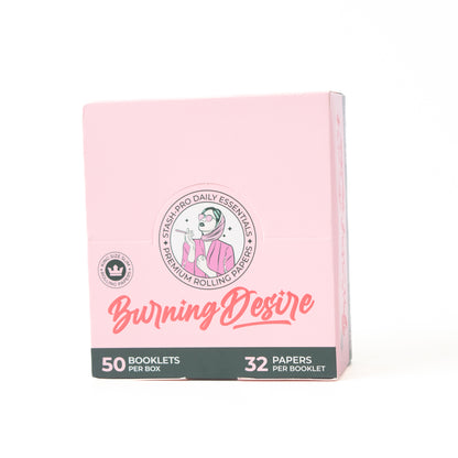 Stash Pro Burning Desire Pink Rolling Paper - Single Book