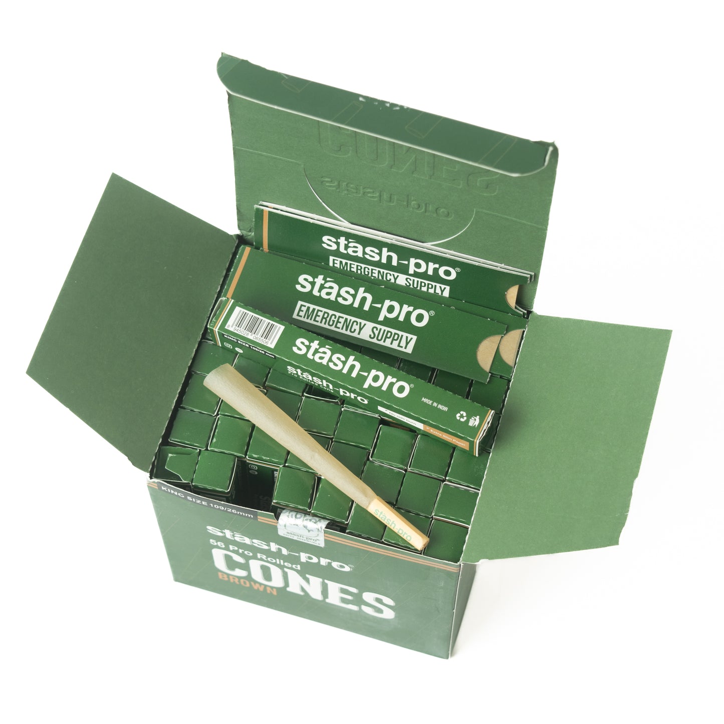 Stash Pro Pre Rolled Cones (Brown) - Perfect Roll (Single Piece)