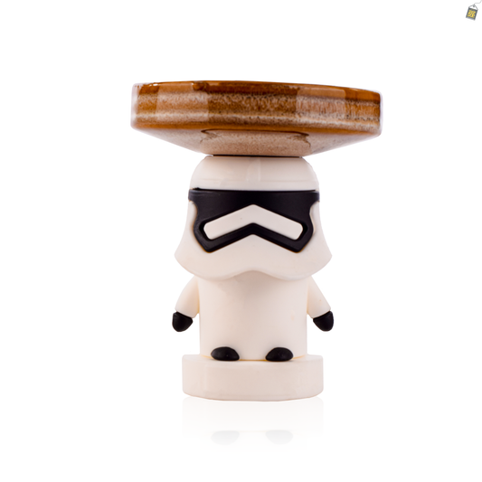 Storm Trooper Ceramic Hookah Bowl - Brown