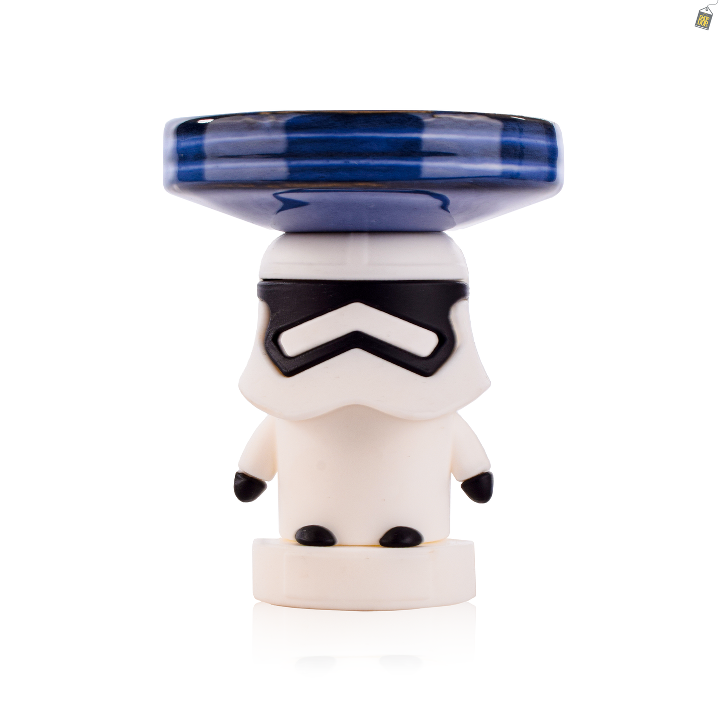 Storm Trooper Ceramic Hookah Bowl - Blue