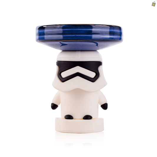 Storm Trooper Ceramic Hookah Bowl - Blue