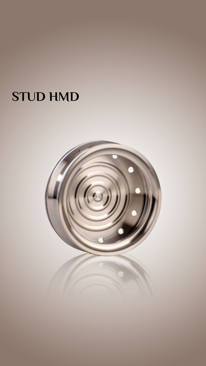 Stud Hookah Heat Management Device (HMD) - Silver