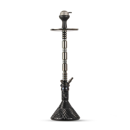 Sultan Hookah with Bags - Black Base / Black Stem